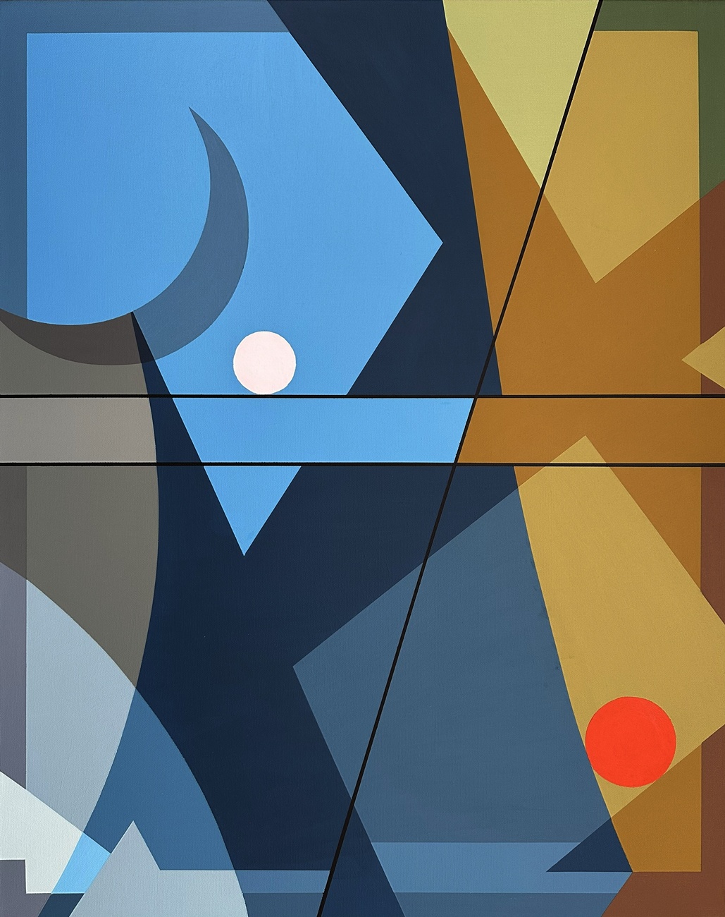 Nightime — original painting by Thomas Tolley.