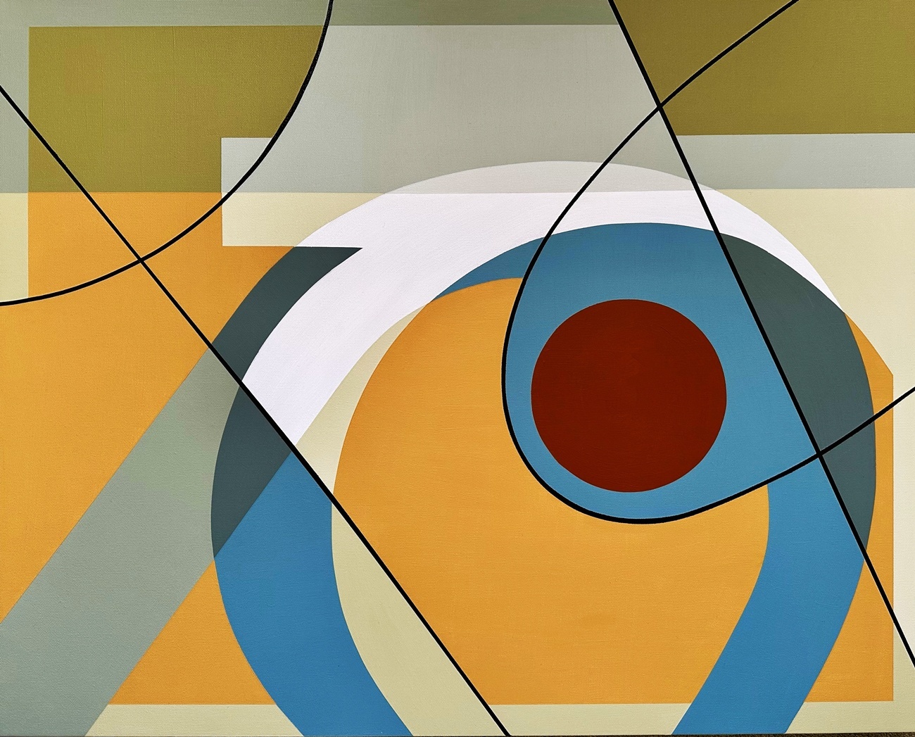 Picasso's Backyard — original painting by Thomas Tolley.