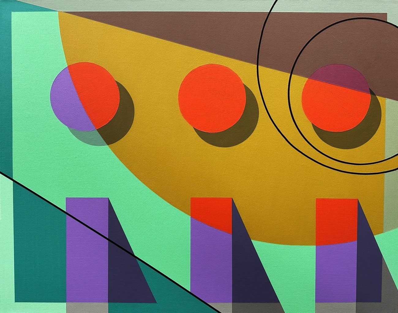 Setting Sun — original painting by Thomas Tolley.
