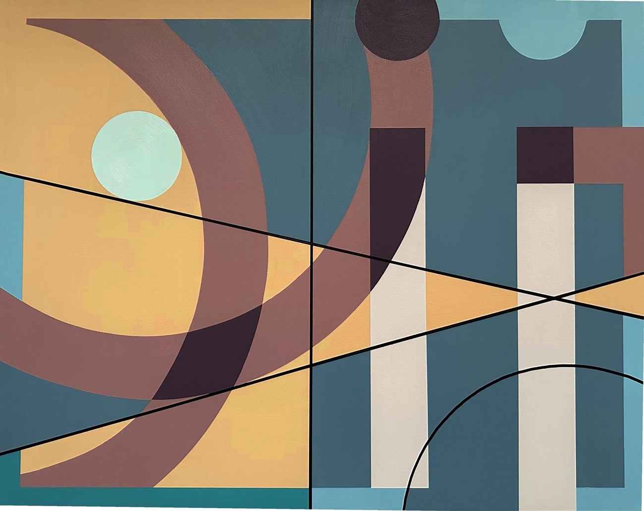 Street View — original painting by Thomas Tolley.